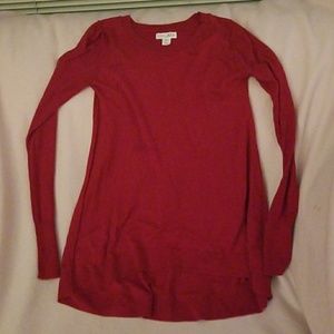 Red long sleeve shirt